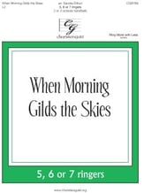 When Morning Gilds the Skies Handbell sheet music cover